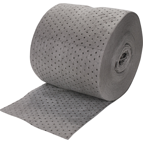 Rouleaux absorbants li&eacute;s de premi&egrave;re qualit&eacute;, Lourd, 150' lo x 15" la, Absorption 25 gal. Canadian Safety Group Inc.