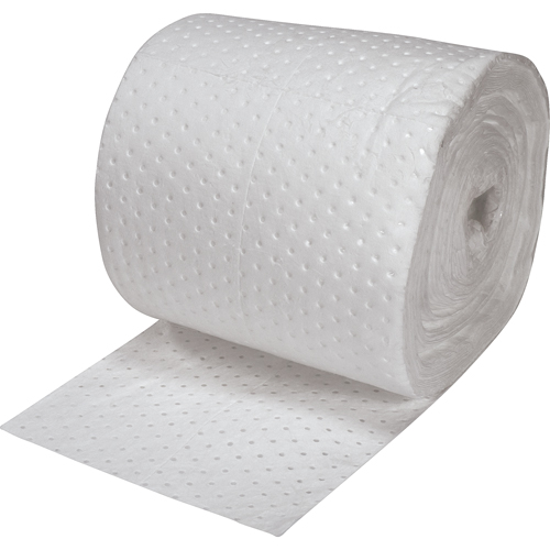 Feuilles absorbantes en fibres fines de premi&egrave;re qualit&eacute;, Lourd, 150' lo x 15" la, Absorption 25 gal. Canadian Safety Group Inc.