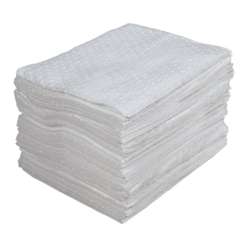 Premium Laminated (SMS) Sorbent Pads, Oil Only, 15" x 17", 25 gal. Absorbancy Canadian Safety Group Inc.