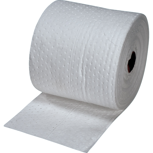 Feuilles absorbantes lamin&eacute;es (SMS) de premi&egrave;re qualit&eacute;, Lourd, 150' lo x 15" la, Absorption 25 gal. Canadian Safety Group Inc.