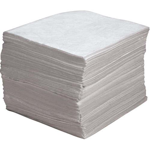 Premium Meltblown Sorbent Pads, Oil Only, 15" x 17", 30 gal. Absorbancy Canadian Safety Group Inc.