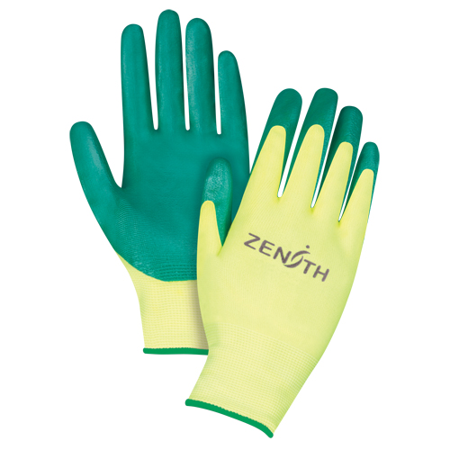 Gants de premi&egrave;re qualit&eacute; ZX-3, 8/Moyen, R&ecirc;vetement Nitrile, Calibre 15, Enveloppe en Nylon Canadian Safety Group Inc.