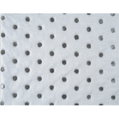 Feuilles absorbantes en fibres fines de calibre industriel, Huile seulement, 15" x 17", 40 gal. d'absorption Canadian Safety Group Inc.