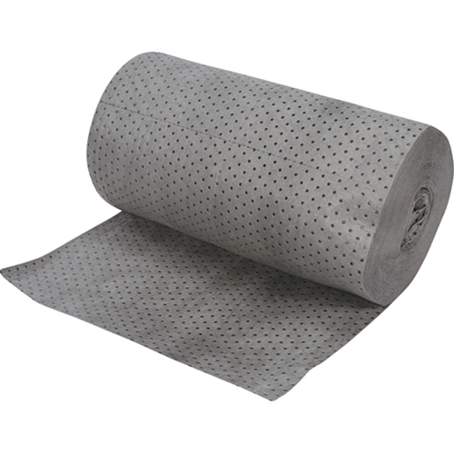 Rouleaux absorbants en fibres fines de calibre industriel, Poids moyen, 150' lo x 30" la, Absorption 50 gal. Canadian Safety Group Inc.