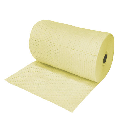 Industrial-Grade Fine Fibre Sorbent Rolls, Heavyweight, 150' L x 30" W, 70 gal. Absorbancy Canadian Safety Group Inc.