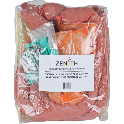 Trousse de lutte contre les d&eacute;versements pour camion, Mati&egrave;res dangereuses, Sac, Absorbance de 10 gal. US Canadian Safety Group Inc.