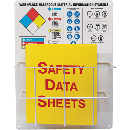 Panneaux de style panier pour mati&egrave;res dangereuses, Anglais, Compris reliures Canadian Safety Group Inc.