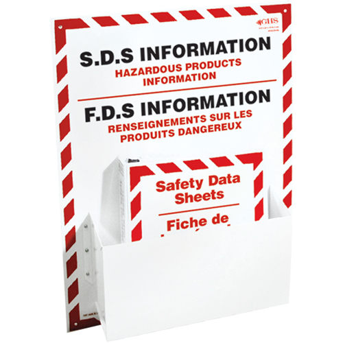 Postes d'information de fiches de donn&eacute;es de s&eacute;curit&eacute;, Anglais & français, Compris reliures Canadian Safety Group Inc.