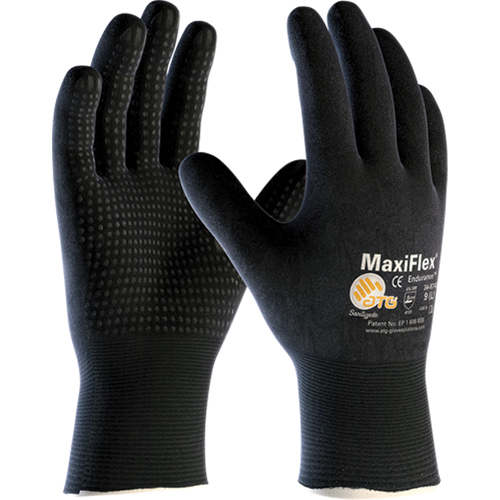 Gants ATG MaxiFlex Endurance 34-8747, 9/Grand, R&ecirc;vetement Mousse de nitrile, Calibre 15, Enveloppe en Nylon Canadian Safety Group Inc.