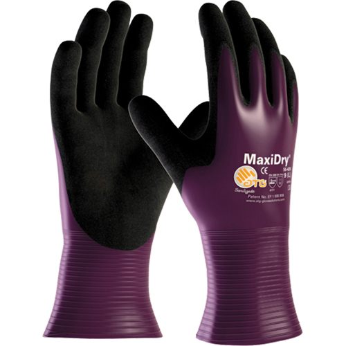 Gants ATG MaxiDry 56-426, 7/Petit, R&ecirc;vetement Nitrile, Calibre 15, Enveloppe en Nylon Canadian Safety Group Inc.