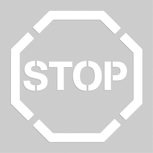 Floor Marking Stencils - Stop, Pictogram, 20" x 20" Canadian Safety Group Inc.