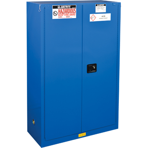 Armoires doubl&eacute;es pour rangement de mati&egrave;res dangereuses Chem-Cor, 45 gal., 43" x 65" x 18" Canadian Safety Group Inc.