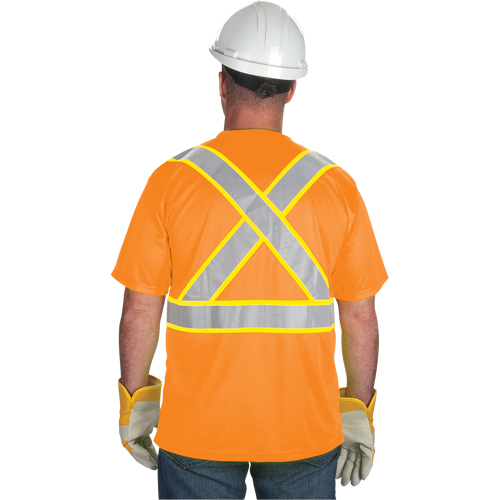 T-shirt conforme &agrave; la CSA, Polyester, Moyen, Orange Canadian Safety Group Inc.