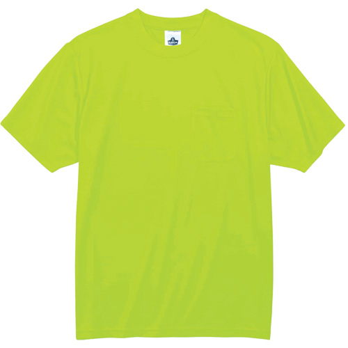 GloWear 8089 Non-Certified T-Shirt, Polyester, Small, High Visibility Lime-Yellow Canadian Safety Group Inc.