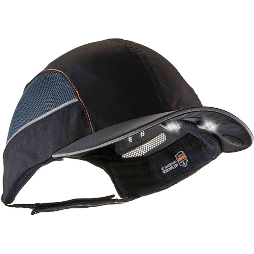 Casquette &agrave; bord court avec &eacute;clairage DEL Skullerz 8960, Noir Canadian Safety Group Inc.