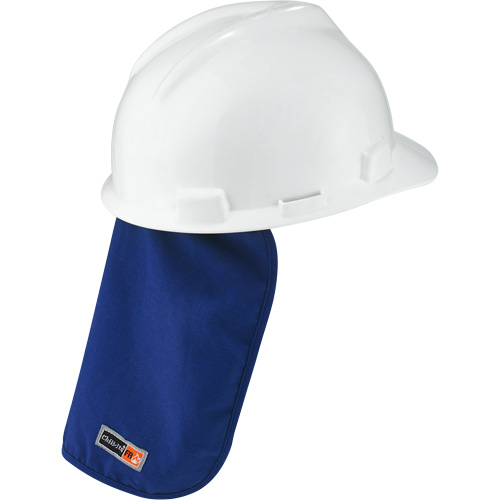 Tampon et voile pour le cou refroidissants et ignifug&eacute;s pour casque de s&eacute;curit&eacute; Chill-Its 6717FR, Bleu Canadian Safety Group Inc.