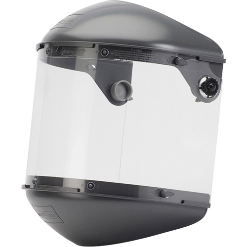 Syst&egrave;me de visi&egrave;re haute performance &agrave; double couronne 4" Fibre-Metal, Propionate, Suspension Rochet Canadian Safety Group Inc.