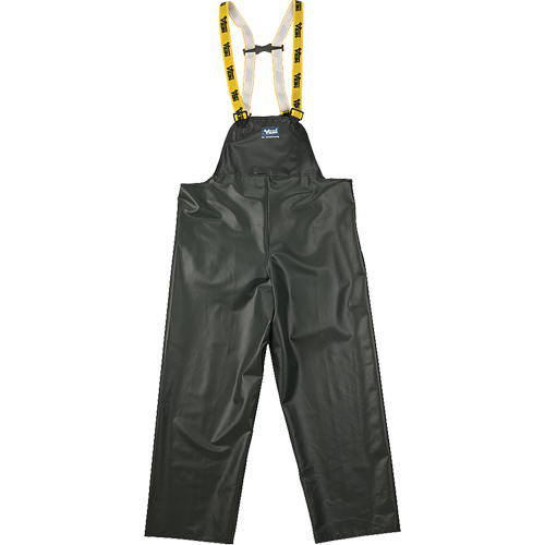 Pantalon de pluie &agrave; bavette Journeyman r&eacute;sistant aux produits chimiques, 3T-Grand, Vert, Polyester/PVC Canadian Safety Group Inc.