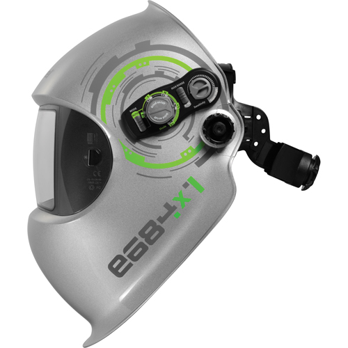e684 Welding Helmets, 3.94" L x 1.97" W View Area, 4/5 - 13 Shade Range, Silver Canadian Safety Group Inc.