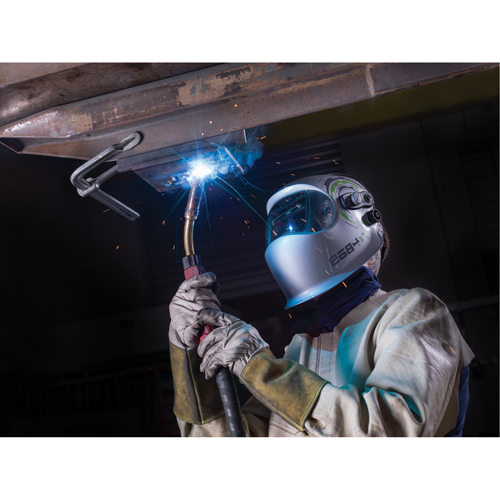 e684 Welding Helmets, 3.94" L x 1.97" W View Area, 4/5 - 13 Shade Range, Silver Canadian Safety Group Inc.