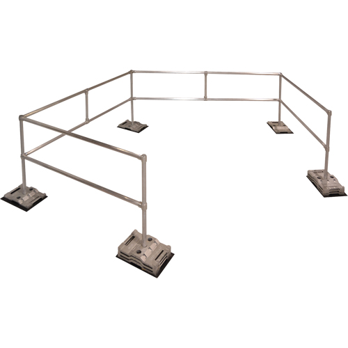 RoofGuard Classic System - Packaged Kits, Aluminum, 72" W x 216" L x 42" H Canadian Safety Group Inc.