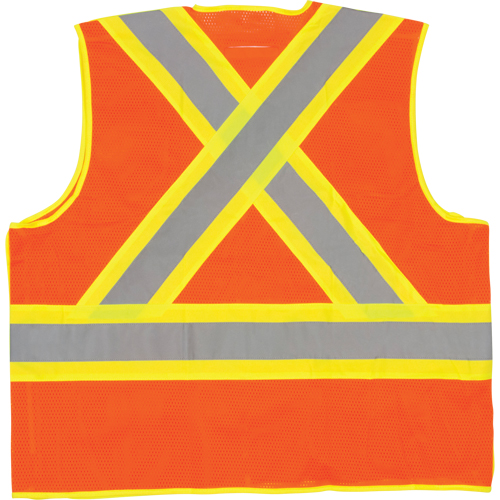 5-Point Tear-Away Premium Safety Vest , High Visibility Orange, Large/X-Large, Polyester Canadian Safety Group Inc.