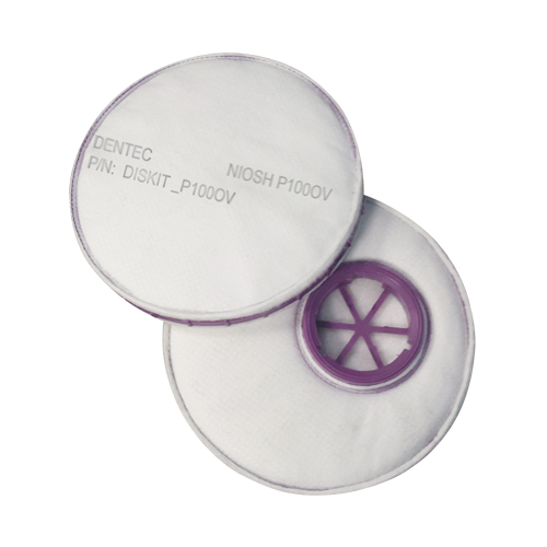 Filtre pour respirateur Diskit, Filtre contre les particules avec suppresion de vapeurs nuisibles, Vapeur organique/Filtre P100 Canadian Safety Group Inc.