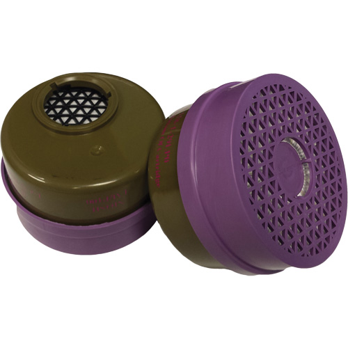 Cartouche pour respirateur, Cartouche gaz/vapeur, Gaz multiples/Vapeur organique/Filtre P100 Canadian Safety Group Inc.