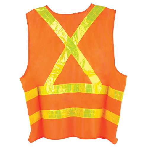 Veste de circulation Dynamic, Orange haute visibilit&eacute;, Grand, Polyester Canadian Safety Group Inc.