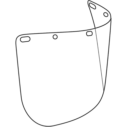 Visi&egrave;re d&eacute;coup&eacute;e &agrave; l'emporte-pi&egrave;ce Dynamic, Polycarbonate, Teinte Transparent Canadian Safety Group Inc.