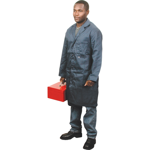 Shop Coats, Poly-Cotton, Size 42, Navy Blue Canadian Safety Group Inc.