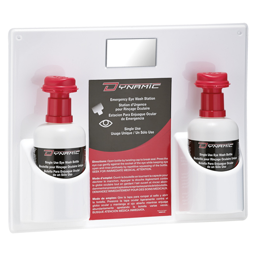 Dynamic Single-Use Eyewash Station with Isotonic Solution, Double Canadian Safety Group Inc.