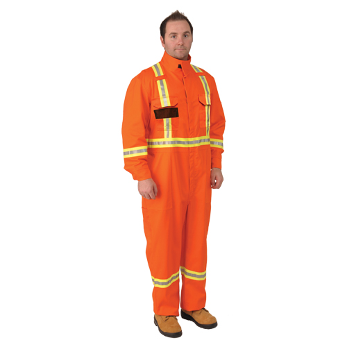 Combinaisons ignifuges &agrave; bandes Firewall FR, Taille Petit, Orange Canadian Safety Group Inc.