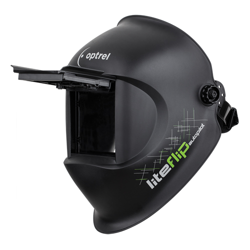 Liteflip Autopilot Welding Helmet, 3.94" L x 1.97" W View Area, 1/5/5 - 14 Shade Range, Black Canadian Safety Group Inc.