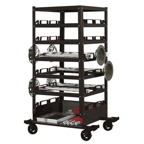 Chariot de rangement &agrave; six &eacute;tages, Acier Canadian Safety Group Inc.