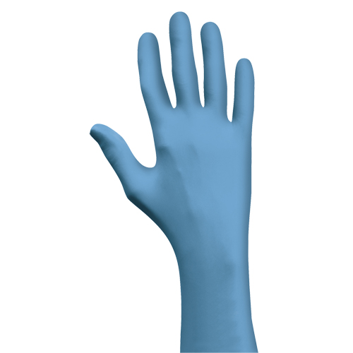 Gants N-Dex 7500PF, Petit, Nitrile, 4 mils, Sans poudre, Bleu Canadian Safety Group Inc.