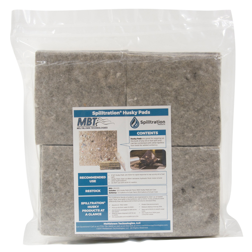 Spilltration Husky Pads, Oil Only, 16" x 16", 17.2 gal. Absorbancy Canadian Safety Group Inc.