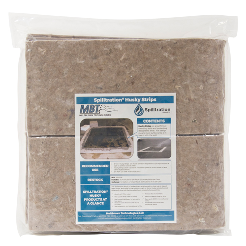 Spilltration Husky Strips, Oil Only, 64" x 8", 4 gal. Absorbancy Canadian Safety Group Inc.