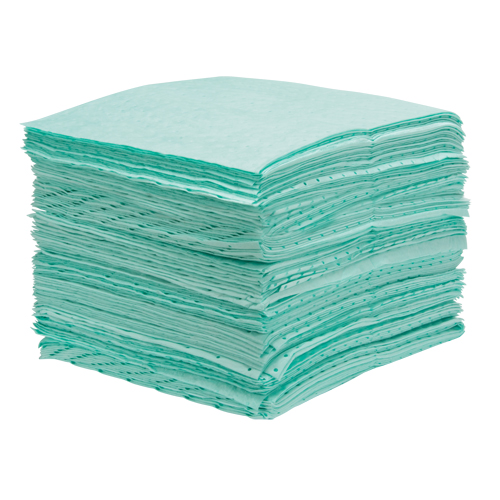 Premium Bonded Sorbent Pads, Hazmat, 15" x 18", 25 gal. Absorbancy Canadian Safety Group Inc.
