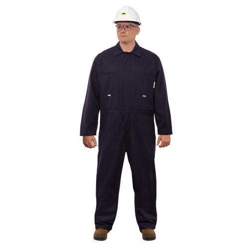 UltraSoft&reg; Arc Flash & FR Coveralls, Size 46, Navy Blue, 12.4 cal/cm2 Canadian Safety Group Inc.