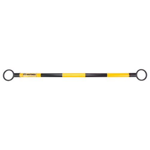 Barre t&eacute;lescopique pour barricade, Longueur d&eacute;ploy&eacute;e de 85", Noir/Jaune Canadian Safety Group Inc.