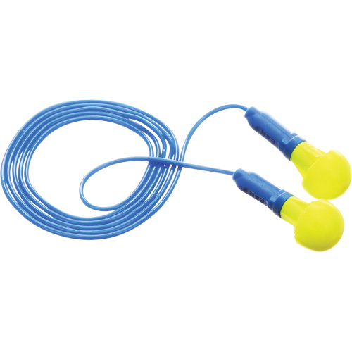 Bouchons d'oreilles E-A-R Push-Ins, Avec cordon, Paire - Sac en poly, 28/23 dB NRR, Taille unique Canadian Safety Group Inc.