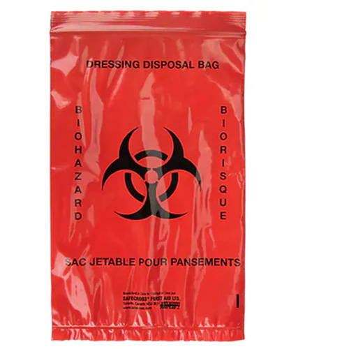 Sacs pour d&eacute;chets dangereux Dynamic, Biorisque, 9" lo x 6" la, 2,0 mils Canadian Safety Group Inc.