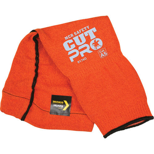 Manches Memphis avec trou pour le pouce, Kevlar, 14", ASTM ANSI niveau A5, Orange Canadian Safety Group Inc.