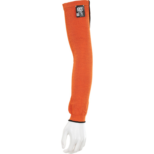 Memphis&reg; Sleeves With Thumb Hole, Kevlar&reg;, 18", ASTM ANSI Level A5, Orange Canadian Safety Group Inc.