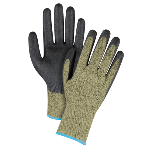 Black & Yellow Seamless Stretch Cut-Resistant Gloves, 10/X-Large, 13 Gauge, Foam Nitrile Coated, ASTM ANSI Level A6 Canadian Safety Group Inc.