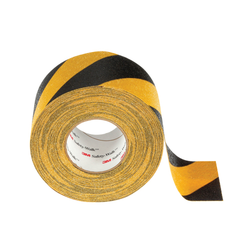 Ruban antid&eacute;rapant Safety-Walk s&eacute;rie 600, 6" x 60', Noir & jaune Canadian Safety Group Inc.
