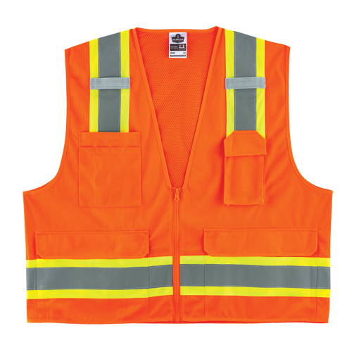 Veste d'arpenteur &agrave; 2 tons GloWear 8248Z, Orange haute visibilit&eacute;, Moyen/Petit, Polyester Canadian Safety Group Inc.
