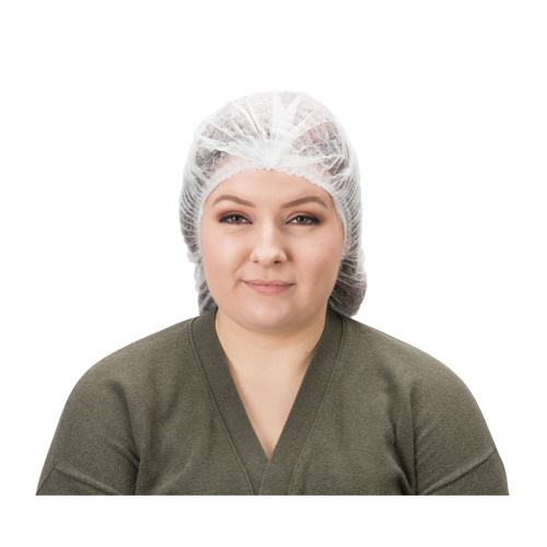 Pleated Bouffant Cap, Polypropylene, 19", White Canadian Safety Group Inc.