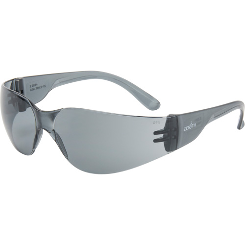 Lunettes de s&eacute;curit&eacute; s&eacute;rie Z600, Lentille Grise/fum&eacute;e, Anti-&eacute;gratignures, ANSI Z87+/R&eacute;pond ou surpasse la norme CSA Z94.3 Canadian Safety Group Inc.